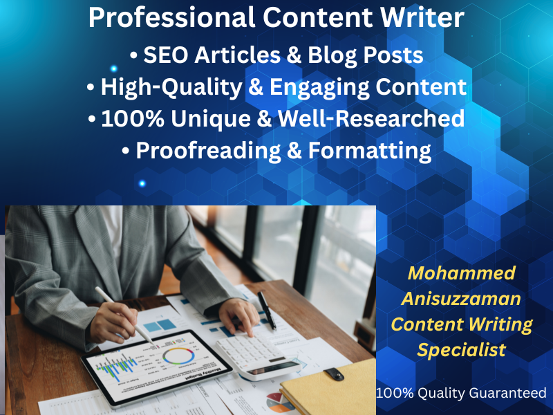 Professional Content Writer | SEO Article & Blog Post Writing